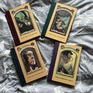 A series of unfortunate events book set of 4
